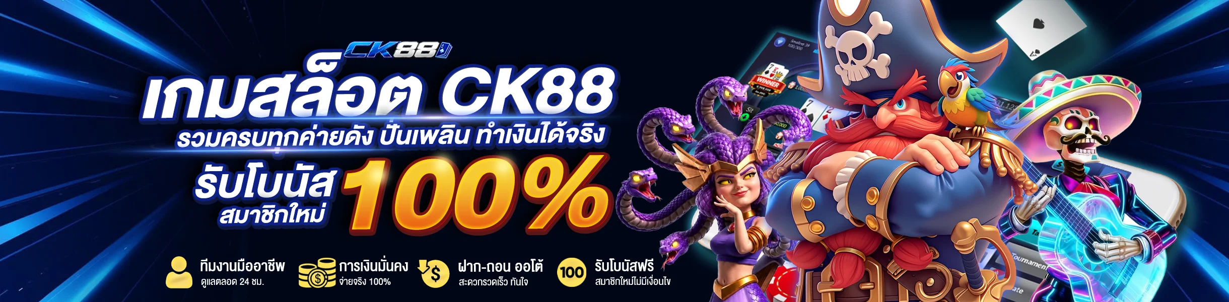 เกมสล็อต CK88 รวมครบทุกค่ายดัง
